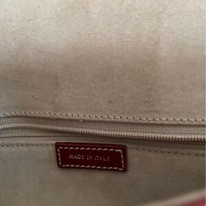 Kate Soade, red leather handbag